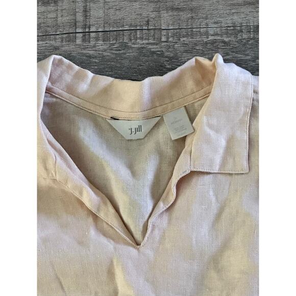 J.Jill Women's Cream 100% Linen 3/4 Sleeves Blouse Top Size 3X - Picture 5 of 5